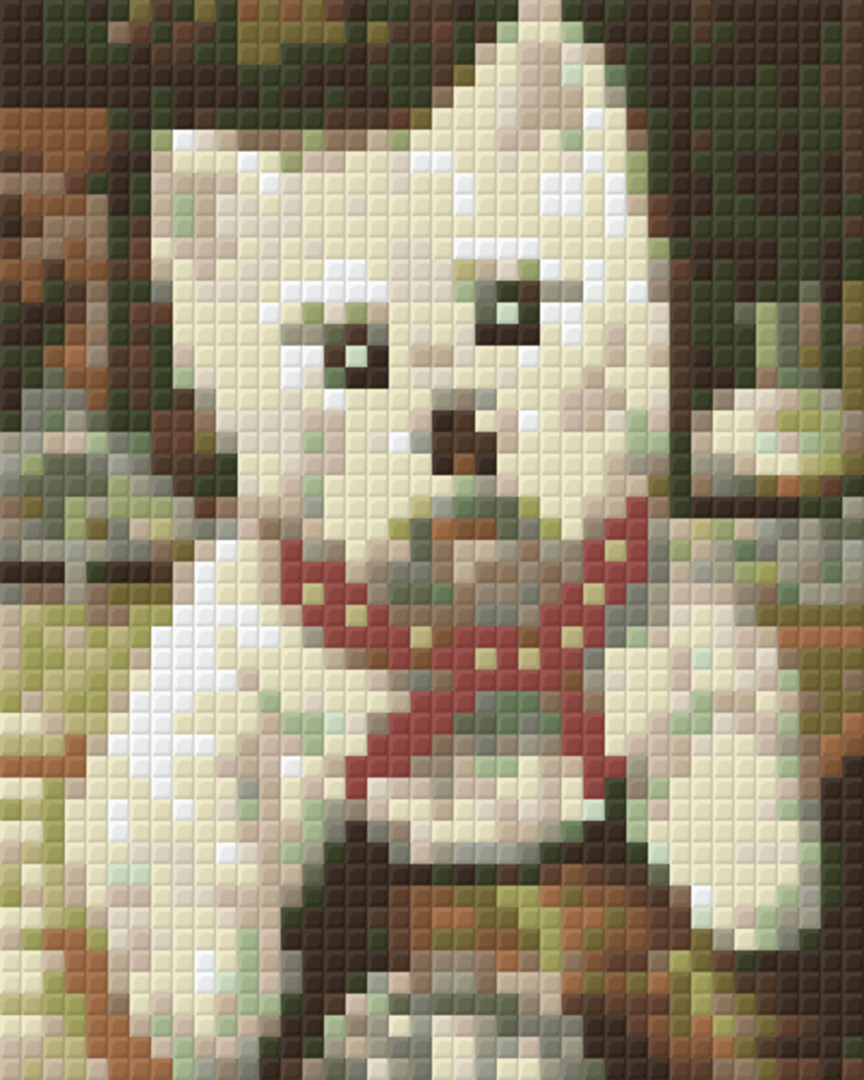 Little Westie One [1] Baseplate PixelHobby Mini-mosaic Art Kit image 0